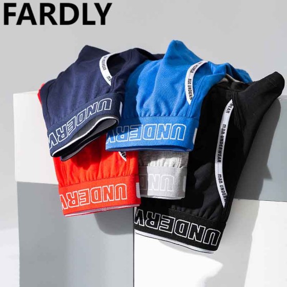 FARDLY L Men's Boxer Underwear Soft Cotton, Trendy Sexy Solid Color with Open Breathable Design