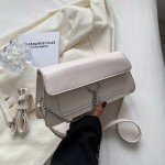 Modern Women's Bag with Stylish Metal Chain for Women Rectangle Bag