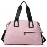 Textured Medium Gym Bag Duffel Bag Large Capacity Bag Unisex Travel Bag Commuter Tote Bag Portable Crossbody Bag for Women