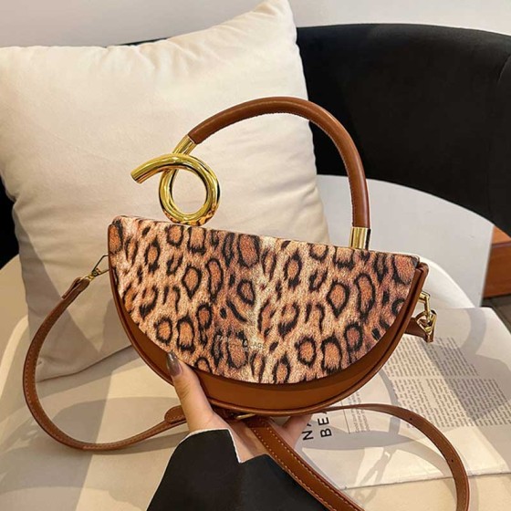 Women's Genuine Leather Crossbody Bag Classic Shoulder Handbag with Adjustable Strap