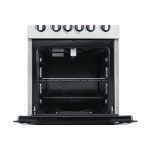 Bruhm Gas Cooker – 4 Burner, Double Oven Grill- Silver BGC-5540IS