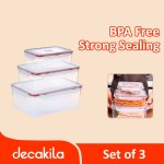 Food Container 3 Set Transparent - KMTT123W