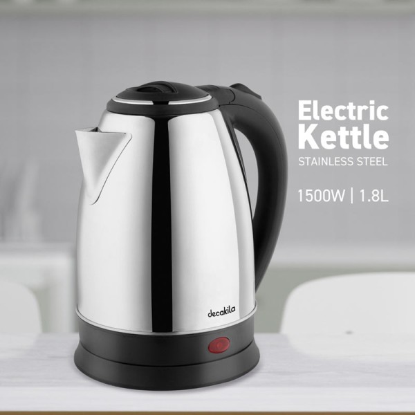 Decakila Electric 1.8L Kettle Stainless Steel KEKT031M