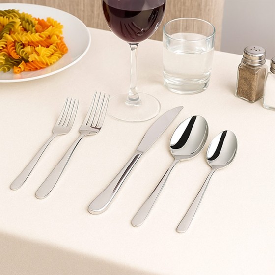 Premium 5Pcs Cutlery Set Flatware Set Knife Spoon Fork KMTT108M