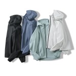 Outdoor Single-Layer Laminated Jacket For Men And Women In Spring And Autumn, Windproof And Rainproof, Casual And Fashionable Hooded Jacket