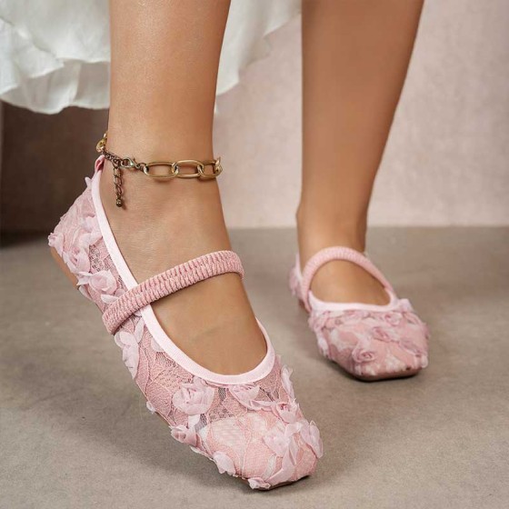 Women Vintage Mary Jane Flats Toe Women's Flats Casual Shoes