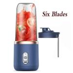 Portable USB Rechargeable Blender 400ml – 6 Blades