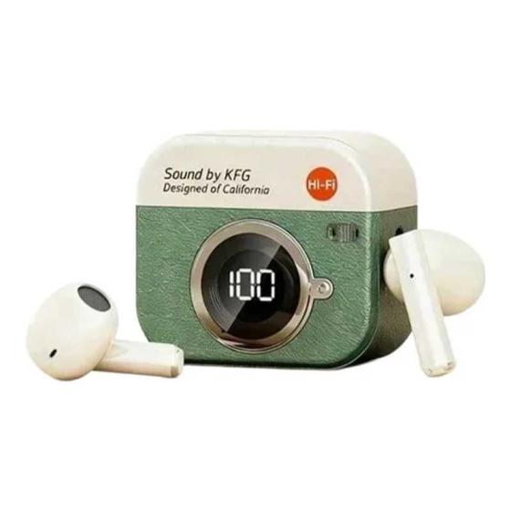 Retro Camera TWS Wireless Earbuds – Bluetooth 5.4 with LED Display