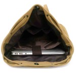 Men's Canvas Backpack Large Capacity Trendy Schoolbag for Middle School Students & Travel