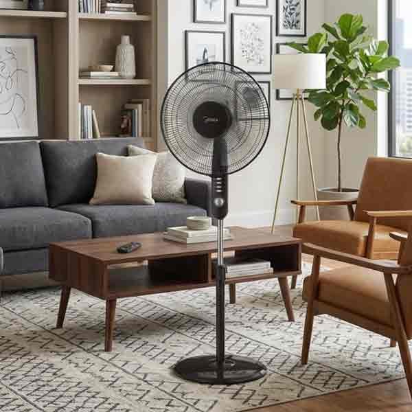 Midea 16" Standing Fan with LED Light FS40-19K