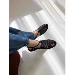 Women's Woven Fishnet Flat Sandals