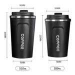LED Temperature Display Smart Coffee Tumbler 510ml