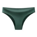 Women's Low-Waist Ice Silk Briefs with Cotton Gusset