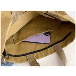 Unisex Japanese Washed Canvas Tote Bag – Large Multi-Way Crossbody & Thickened Student Tote