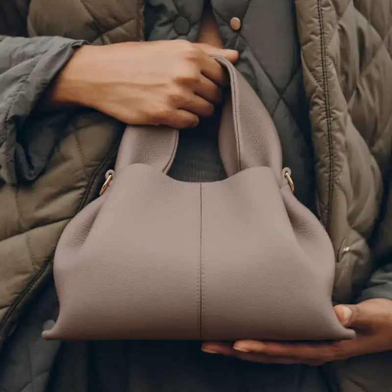 Women's Dumpling Genuine Leather Dumpling Shoulder Bag
