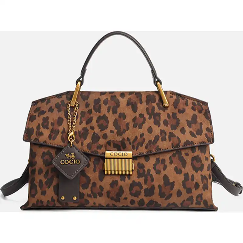 Women's Top-Handle Crossbody Bag with Lock Closure