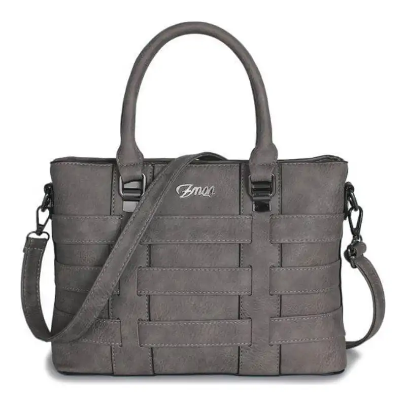 Women's Woven PU Leather Tote Handbag