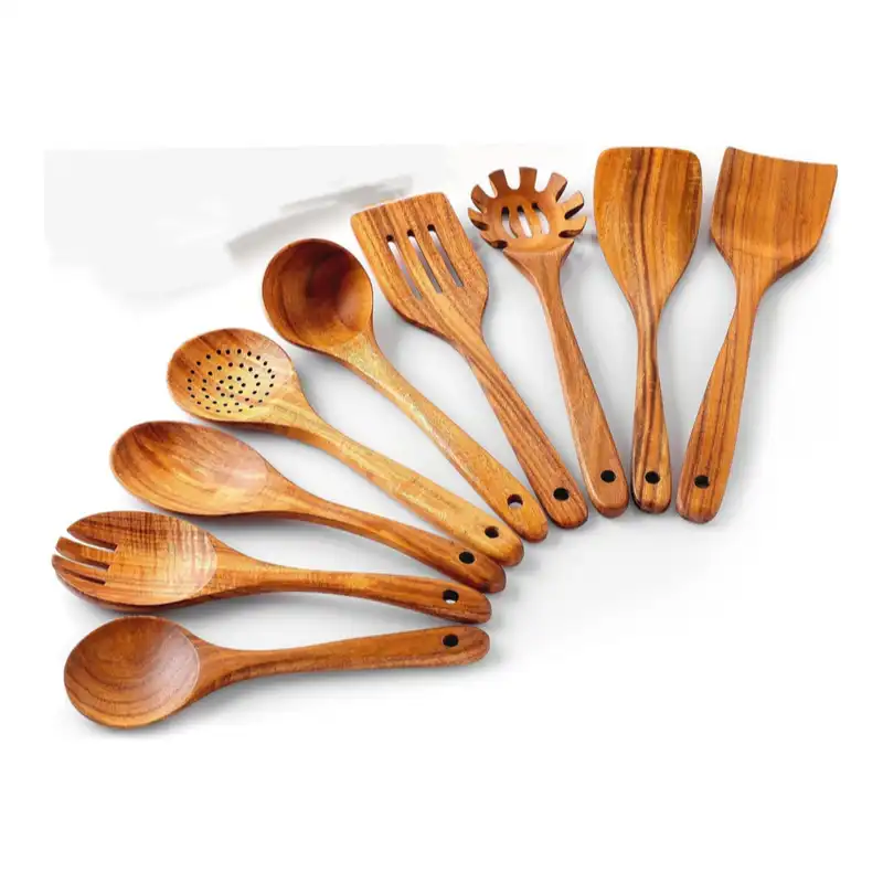 Acacia Wood Kitchen Utensil Set