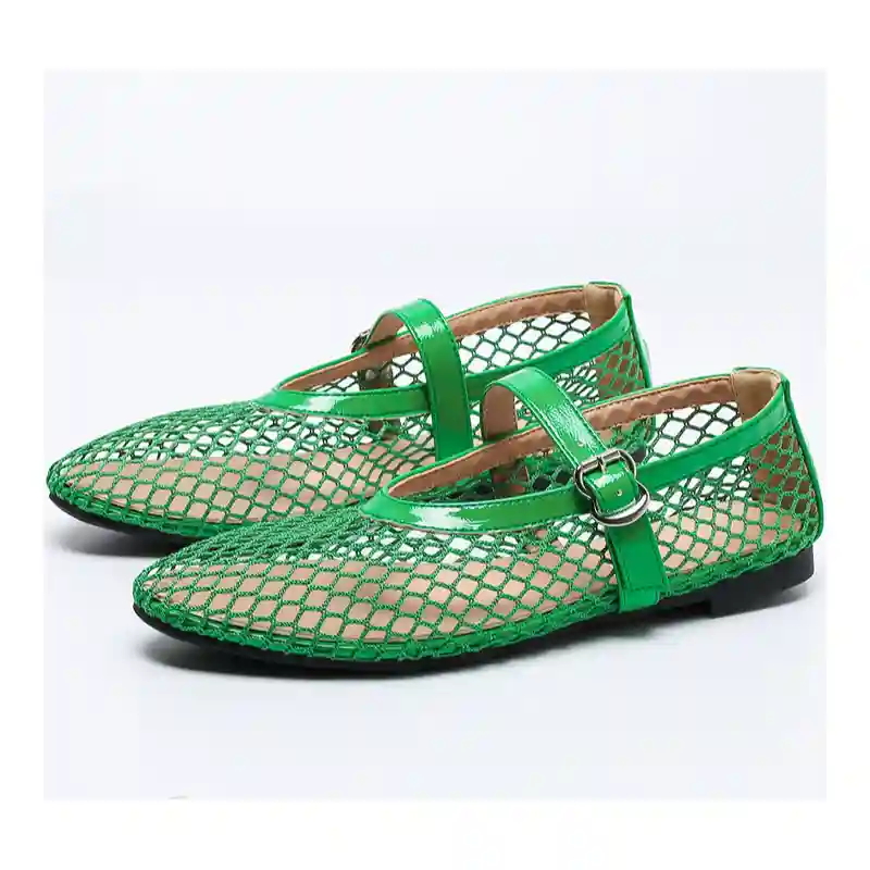 Women's Breathable Mesh Mary Jane Flat Shoes
