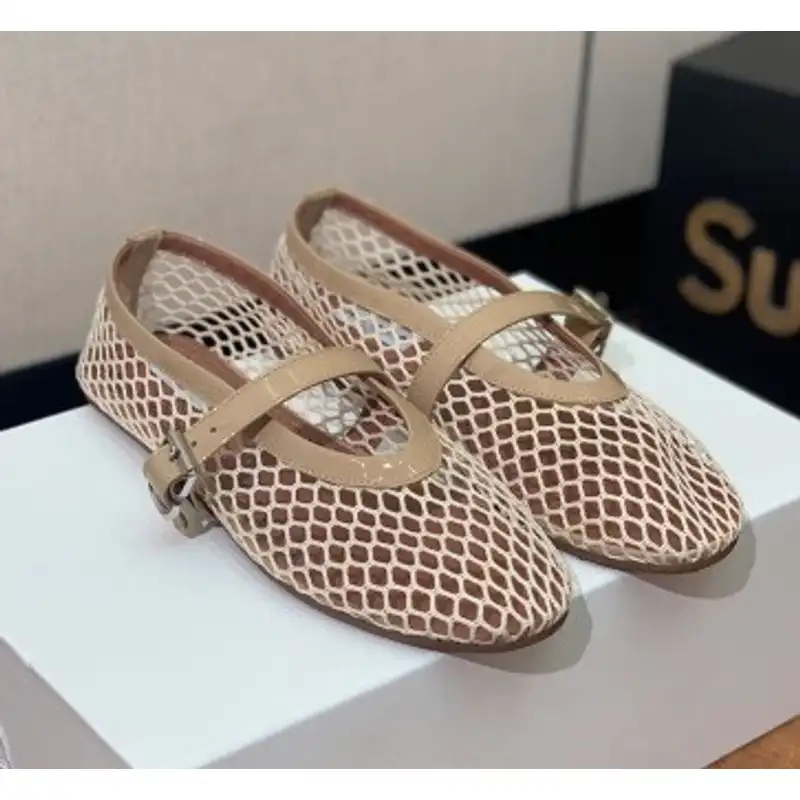 Women's Breathable Mesh Mary Jane Flat Shoes