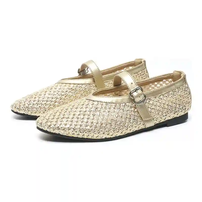 Women's Breathable Mesh Mary Jane Flat Shoes