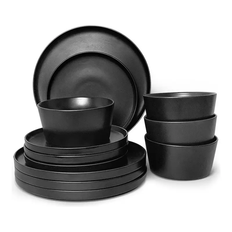Stoneware Dinner Set for 4 – Plates, Bowls & Mugs
