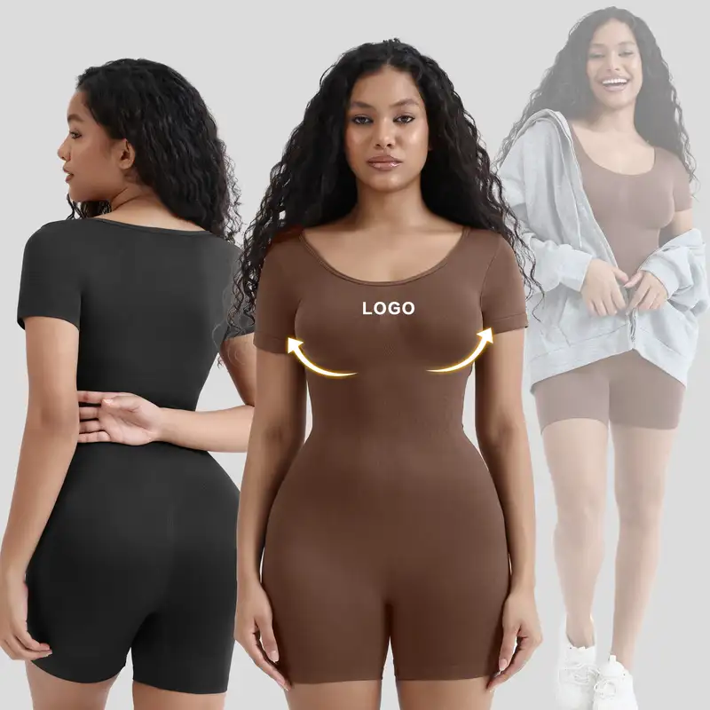 Women's Seamless Short-Sleeve Shaping Bodysuit