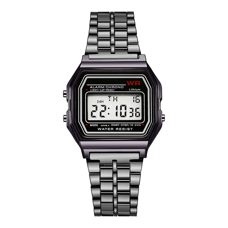 Retro Digital Watch – Unisex Alarm, Stopwatch & Backlight